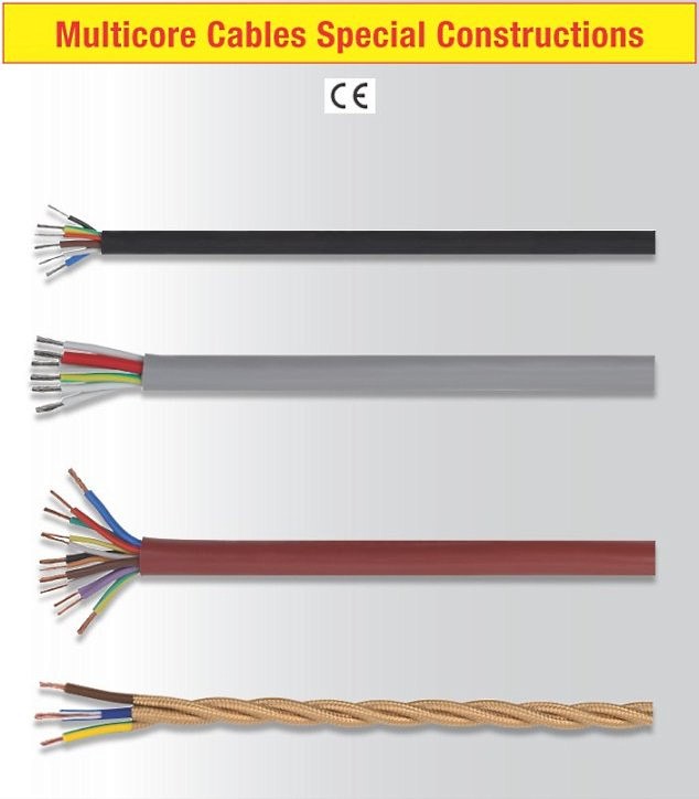 Multicore cables special constructions